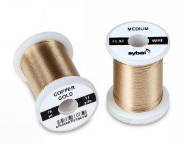 Flat Colour Wire, Medium, Copper Gold